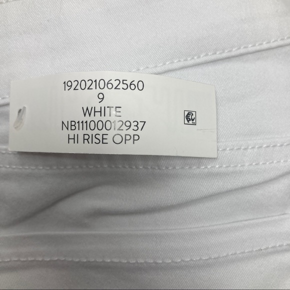 No Boundaries Women's White Stretch Denim Jegging Hi Rise Size 9 Ankle Pants - Picture 2 of 4